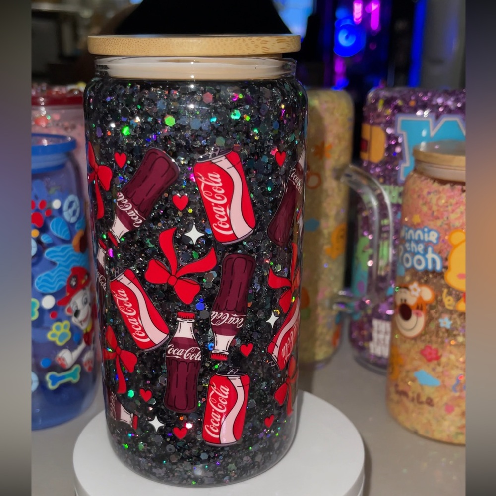 Coca Cola snow globe cup